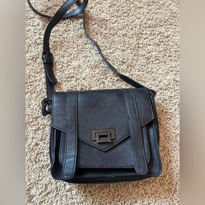 Forever 21 Black Faux Leather Crossbody Bag